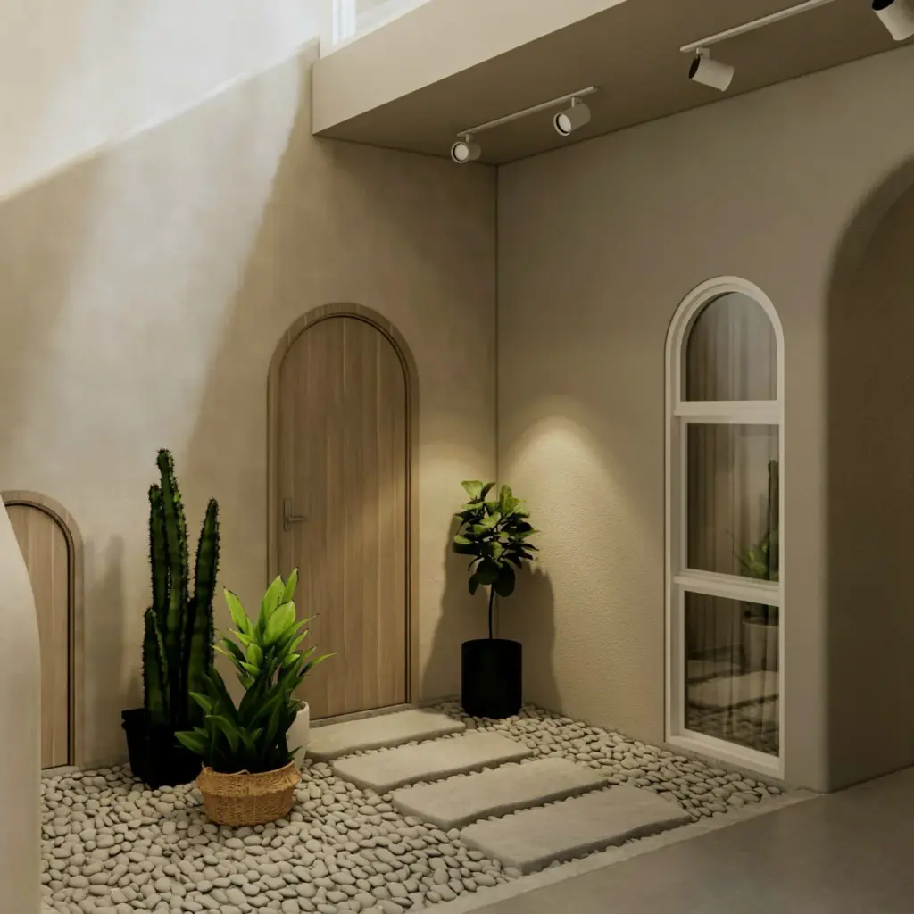 Nhà phố hiện đại mang phong cách Wabi-Sabi